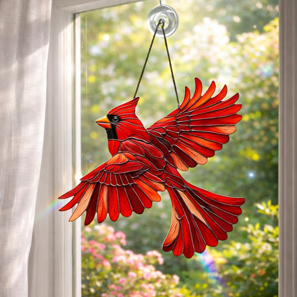 Adorno colgante de colibrí para ventana y pared tipo suncatcher