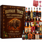 Adorno de calendario de Adviento con cuenta atrás de Whiskey Bourbon para regalar