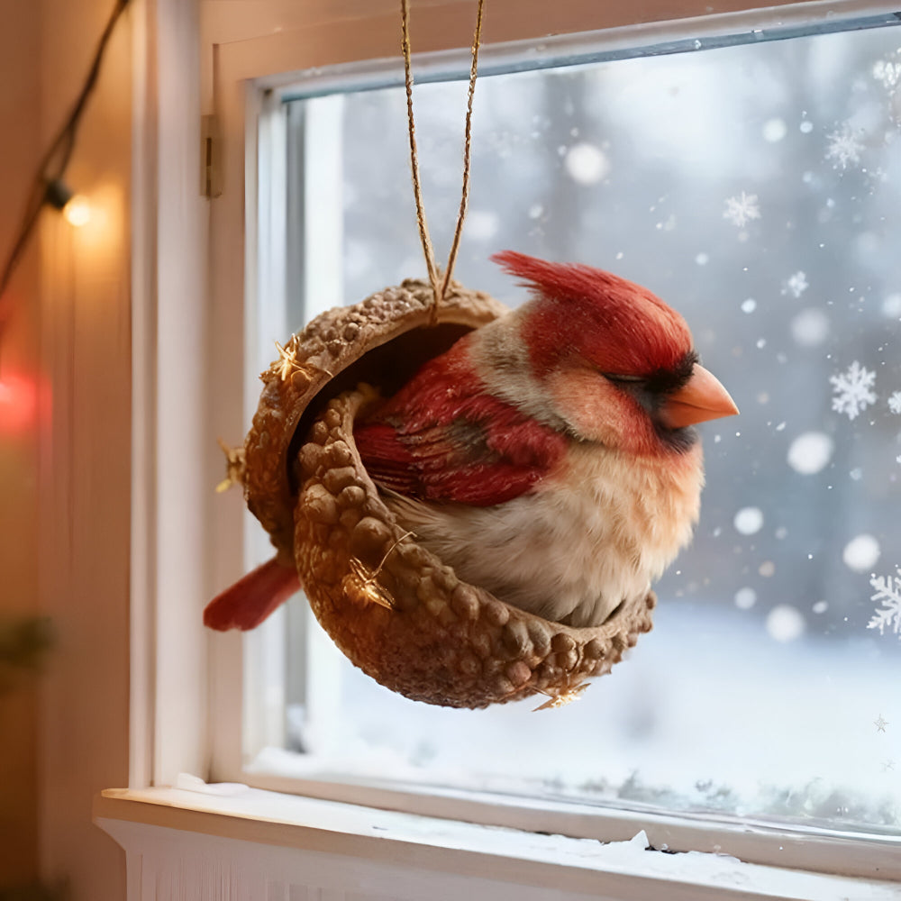Adornos de Navidad Animal del bosque Bellota Decoración para árbol