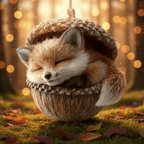 Adornos navideños para árbol Artesanales Animales del Bosque Decoraciones de Bellotas