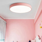 Aelora | Lámpara de techo circular nórdica de madera con luz cálida