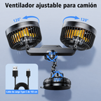 AeroBreeze Car Fan | Ventilador inalámbrico con batería de 4000 mAh y 3 velocidades