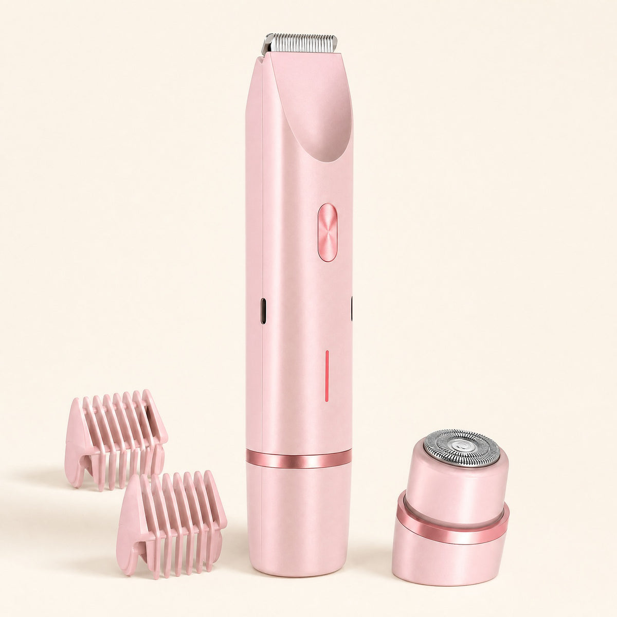 Afeitadora eléctrica 2 en 1 para mujer con recortadora recargable