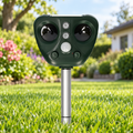 Ahuyentador de Pájaros Ultrasónico Solar para Exteriores Jardín y Patio Control de Plagas