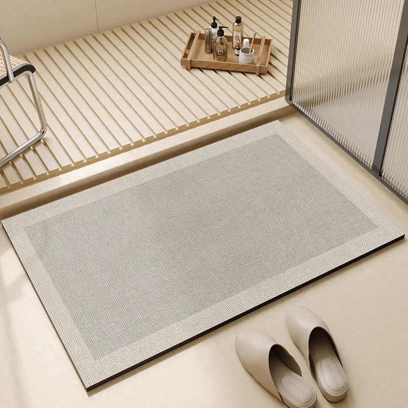 Alfombra de baño superabsorbente | Secado rápido y antideslizante para el suelo del baño