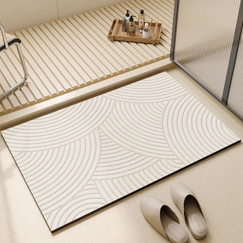Alfombra de baño superabsorbente | Secado rápido y antideslizante para el suelo del baño
