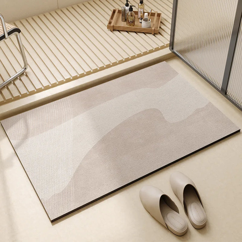 Alfombra de baño superabsorbente | Secado rápido y antideslizante para el suelo del baño