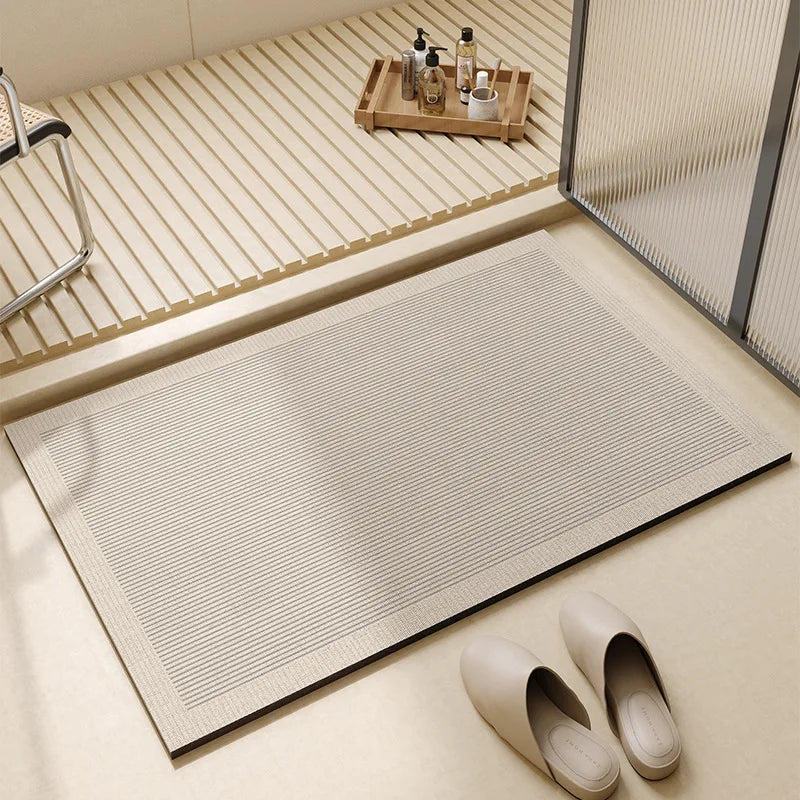 Alfombra de baño superabsorbente | Secado rápido y antideslizante para el suelo del baño