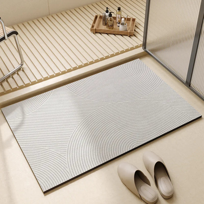 Alfombra de baño superabsorbente | Secado rápido y antideslizante para el suelo del baño