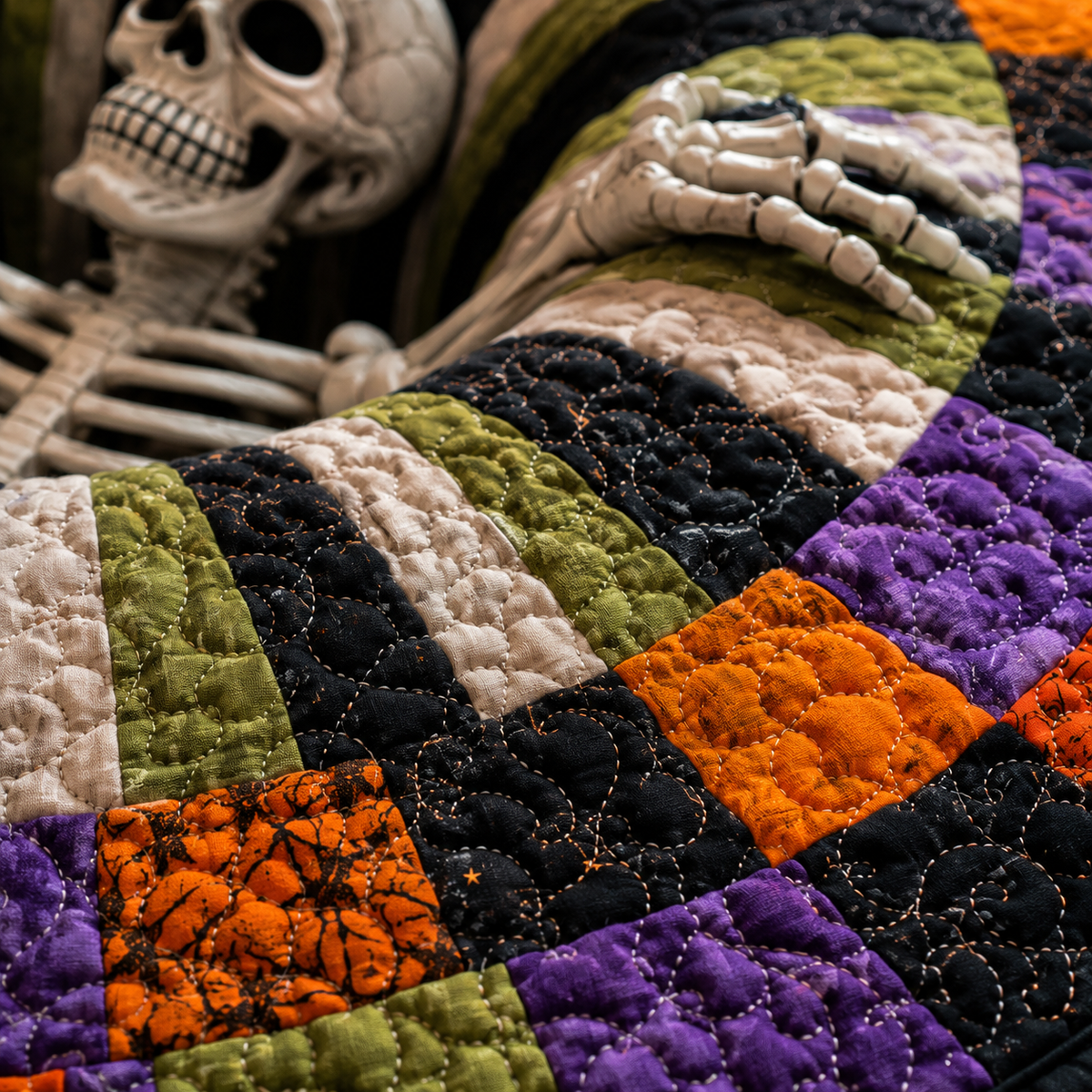 Alfombra de Halloween Esqueleto Vórtex 3D