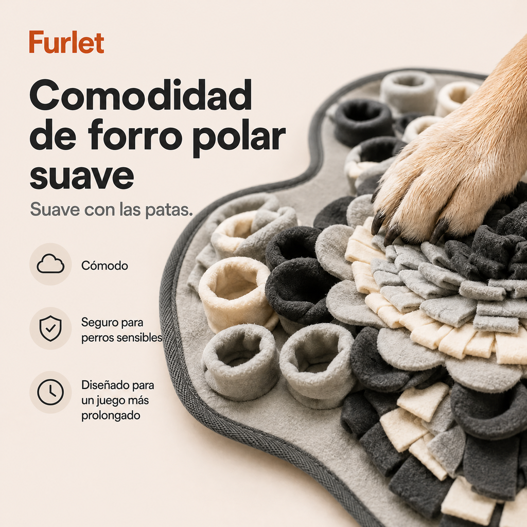Alfombra olfativa interactiva para perros