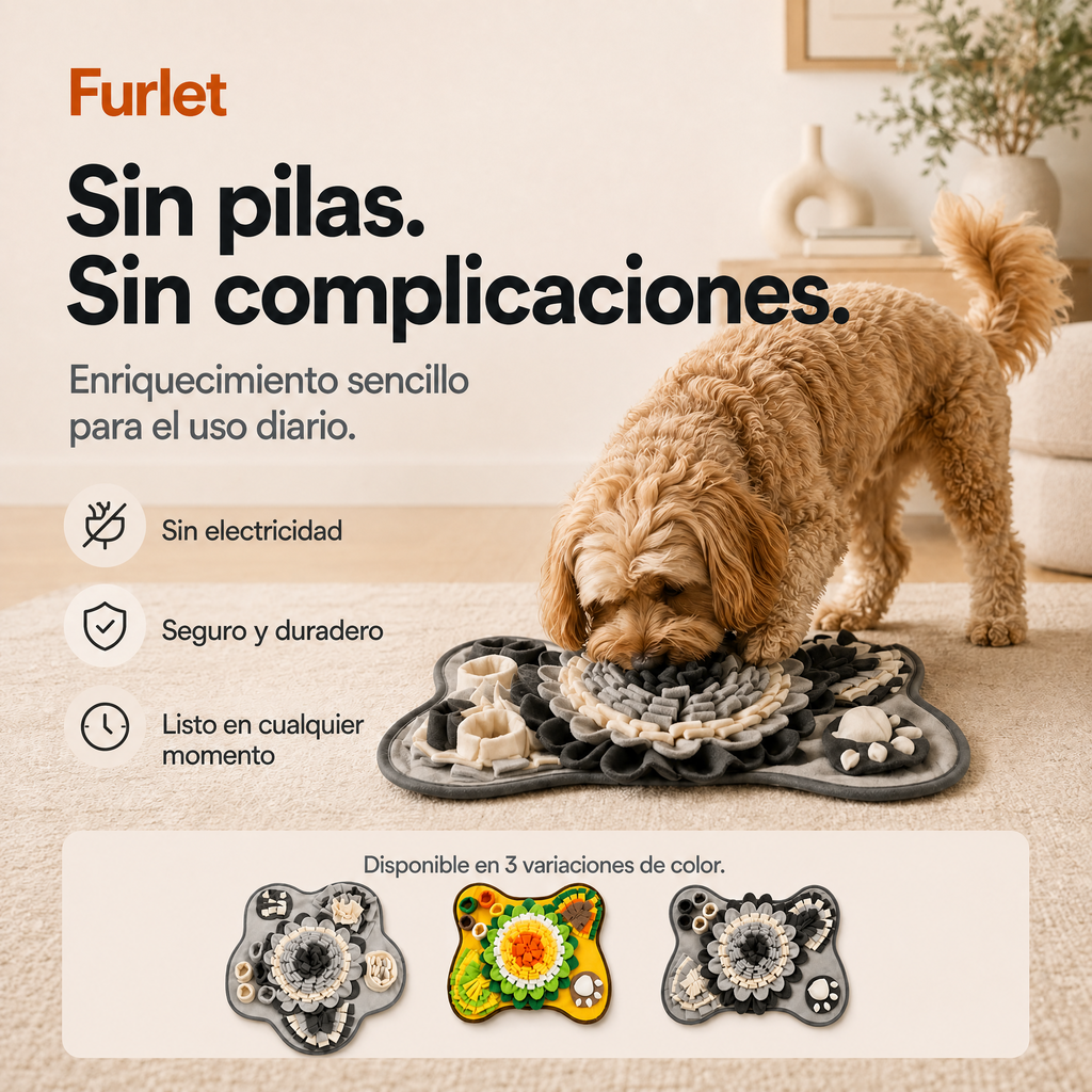 Alfombra olfativa interactiva para perros