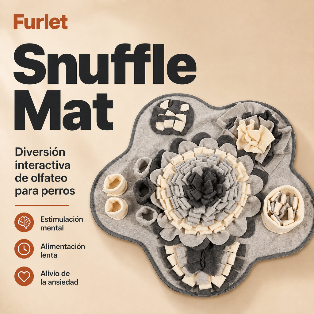 Alfombra olfativa interactiva para perros