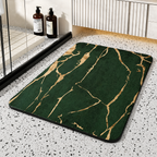 Alfombrilla de baño de secado rápido de piedra de diatomeas antideslizante con diseño mármol