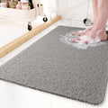 Alfombrilla de ducha antideslizante – Suave, segura, fácil de limpiar, tamaño personalizable, drenaje rápido del agua