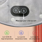 Almohadilla eléctrica térmica para cuello y hombros con vibración