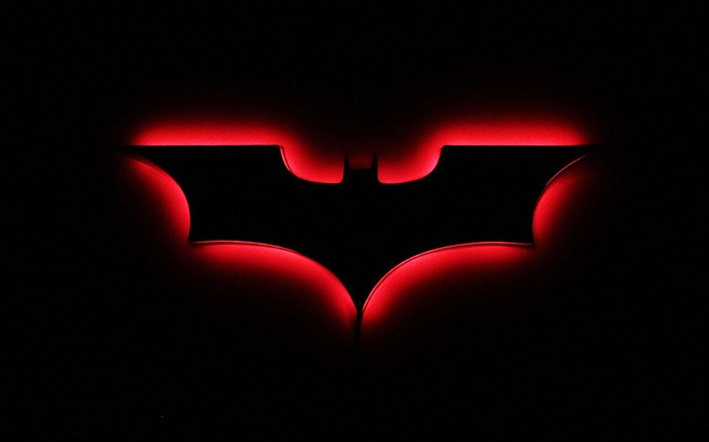 Aplique de pared LED de Batman con mando a distancia inalámbrico y cambio de color