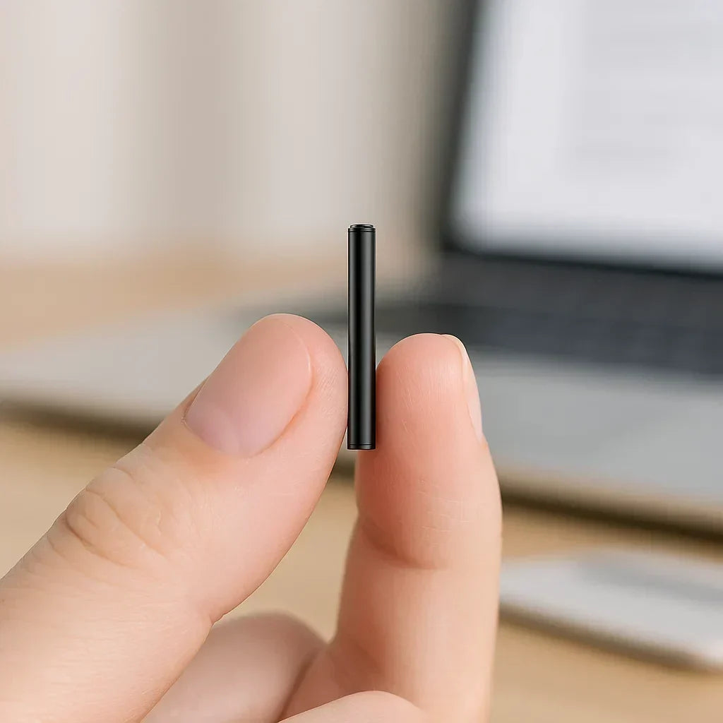 Grabadora de voz miniatura NovaNote discreta para grabación sigilosa y activación por voz