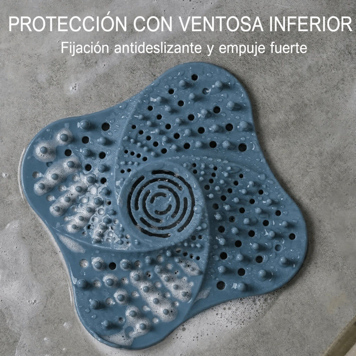 Atrapa Pelos Antibloqueo en Espiral para Desagüe de Ducha