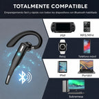Auricular manos libres inalámbrico Bluetooth 5.1 con doble micrófono para camionero con cancelación de ruido