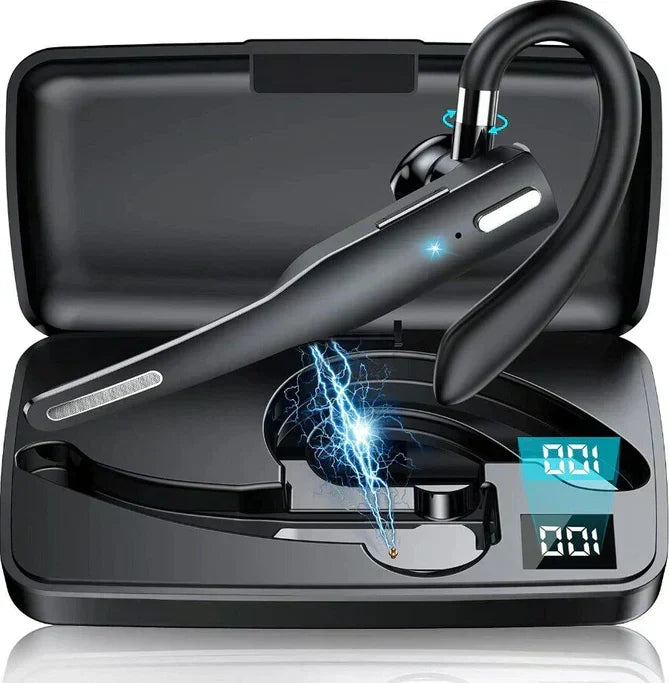 Auricular manos libres inalámbrico Bluetooth 5.1 con doble micrófono para camionero con cancelación de ruido