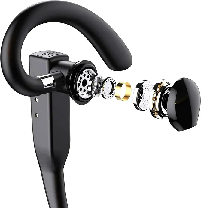 Auricular manos libres inalámbrico Bluetooth 5.1 con doble micrófono para camionero con cancelación de ruido