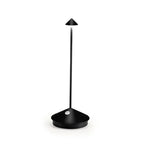 Lámpara de mesa LED inalámbrica blanca y dorada de diseño moderno para salón o terraza