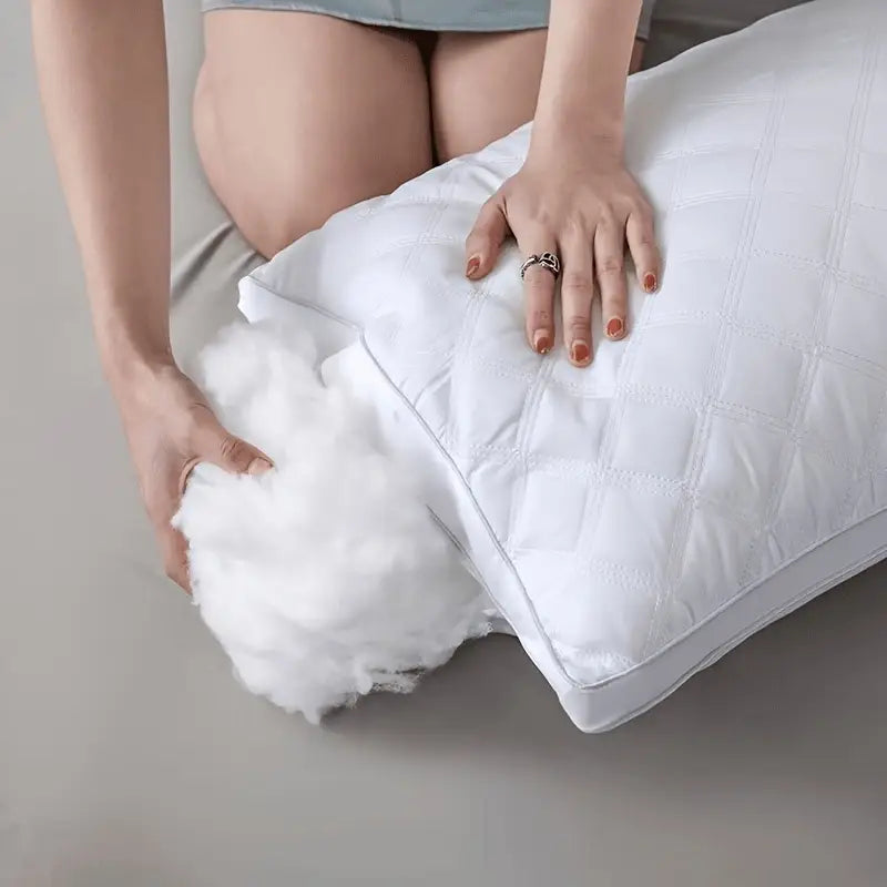 DreamRest – 2er-Set hipoalergénico 3D-Kissen – Weiche Nackenstütze & Hotelqualität für Ihren Schlaf