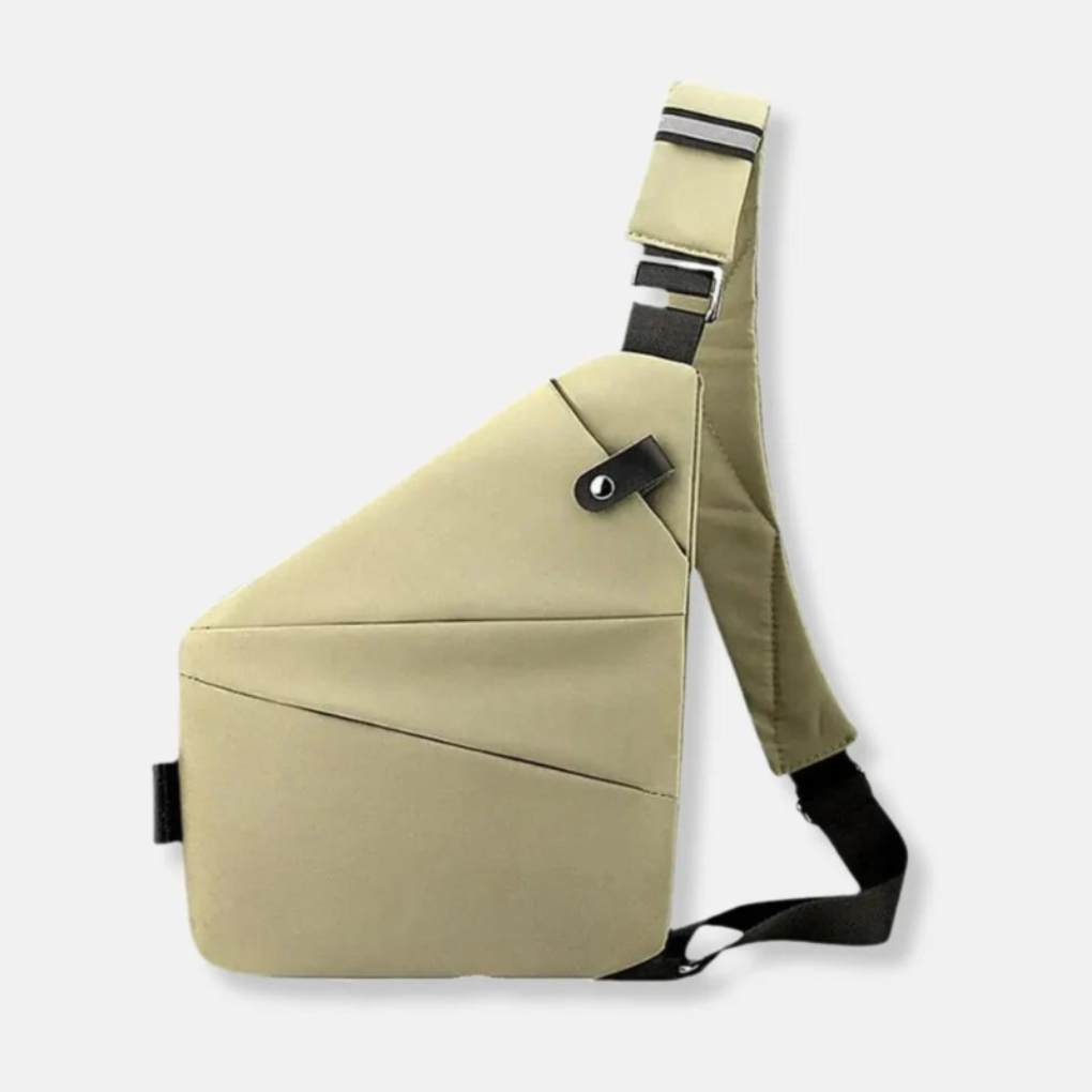 Bandolera organizadora antirrobo con cremalleras ocultas
