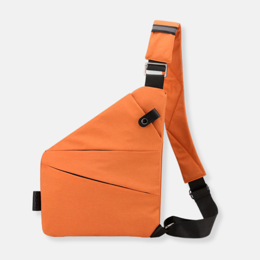 Bandolera organizadora antirrobo con cremalleras ocultas