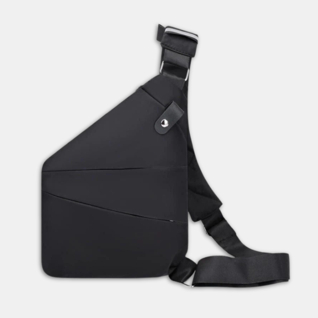 Bandolera organizadora antirrobo con cremalleras ocultas
