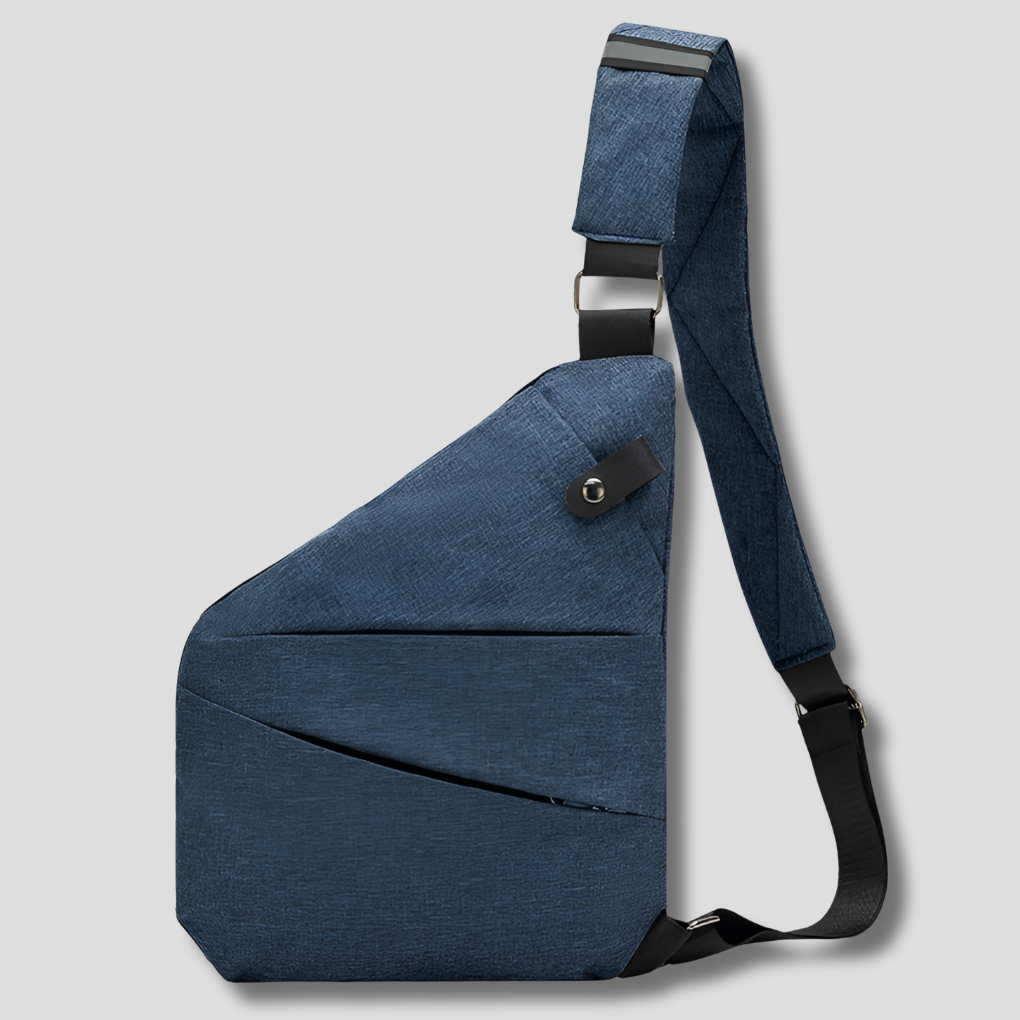 Bandolera organizadora antirrobo con cremalleras ocultas