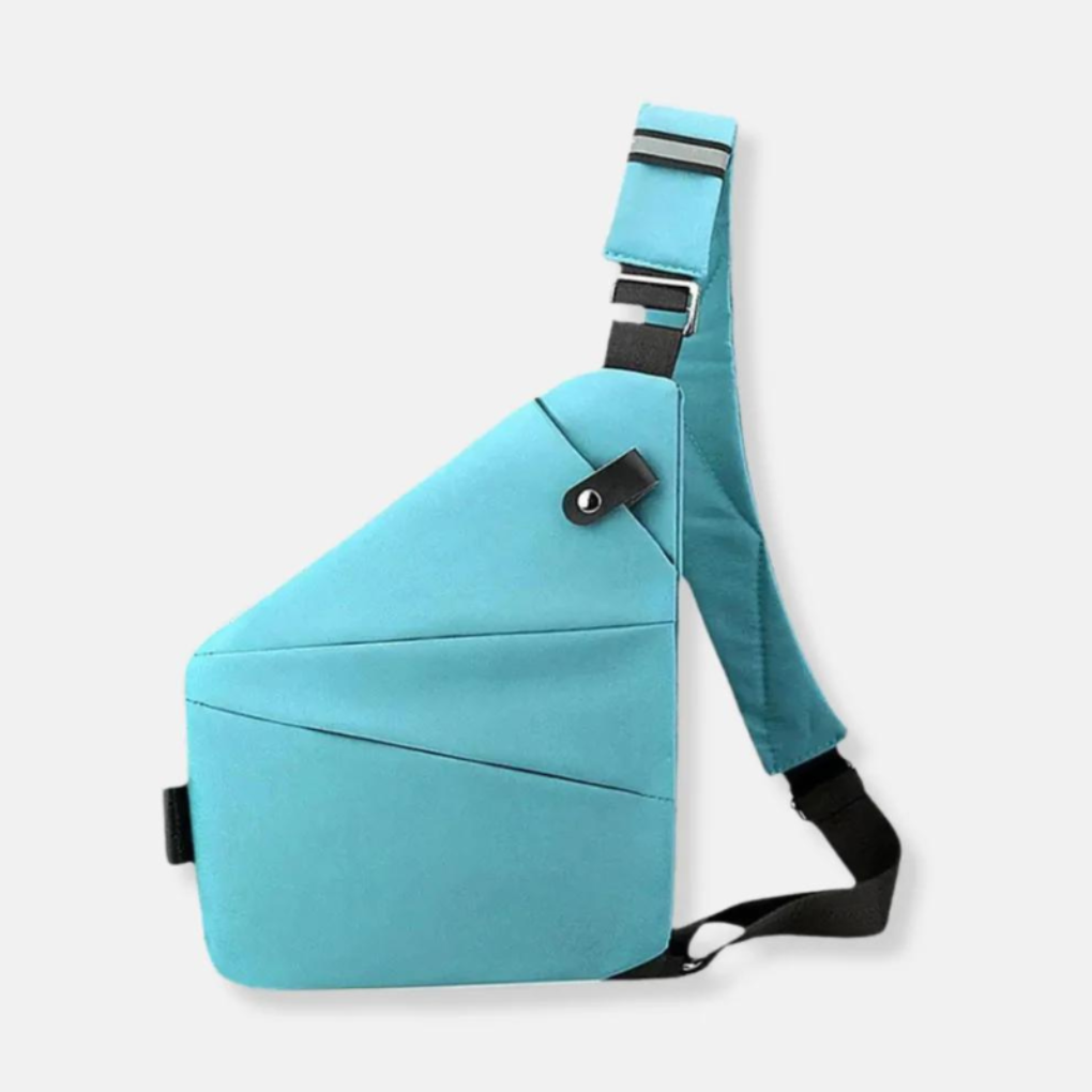 Bandolera organizadora antirrobo con cremalleras ocultas