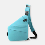 Bandolera organizadora antirrobo con cremalleras ocultas