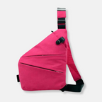 Bandolera organizadora antirrobo con cremalleras ocultas