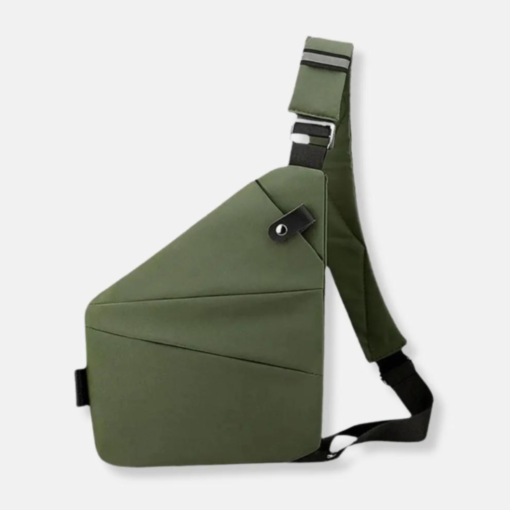 Bandolera organizadora antirrobo con cremalleras ocultas