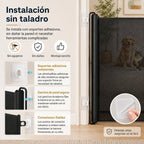 barrera extensible para mascotas sin taladrar para puertas, cocinas y escaleras - Mantén a gatos y perros alejados de zo