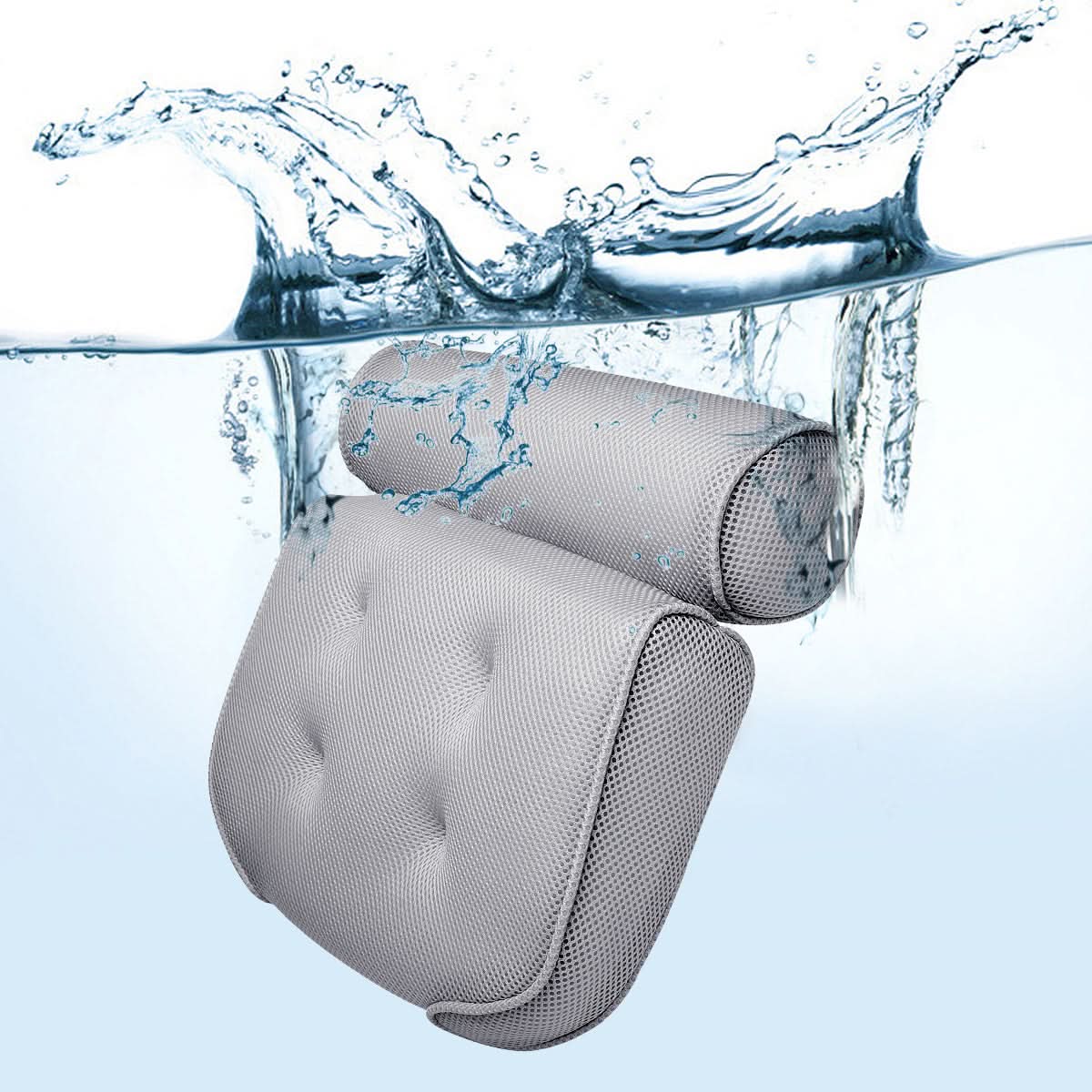 Almohada de baño NeckCush – Soporte ergonómico para el cuello y la cabeza