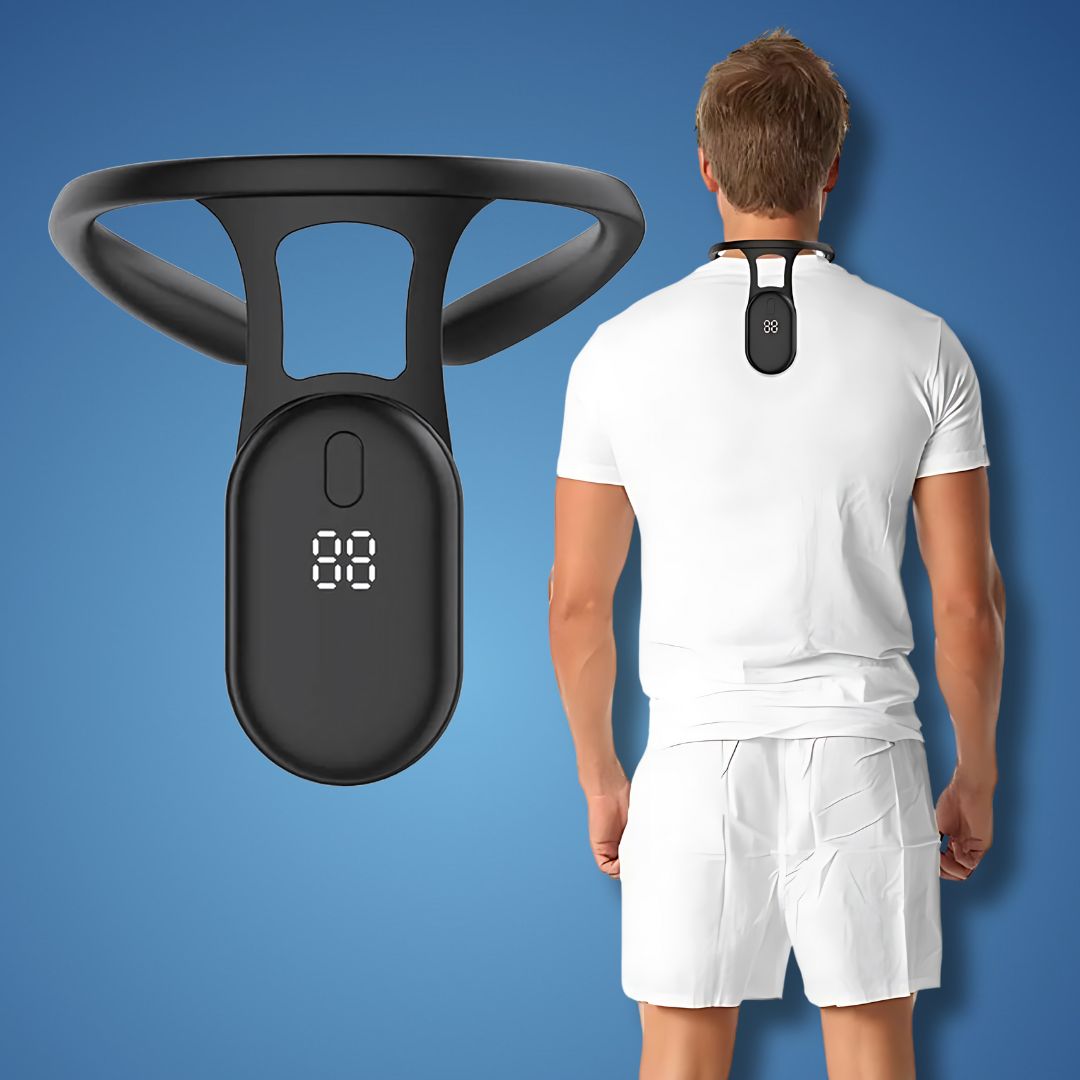 Bella | Soporte cervical de tracción para la columna vertebral para la corrección postural | Corrector de postura ajustable para cuello y espalda |