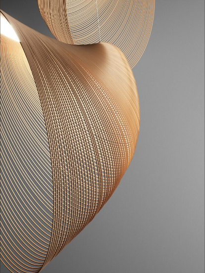 Birchwood Pendant Light de LumaBirch para salones acogedores