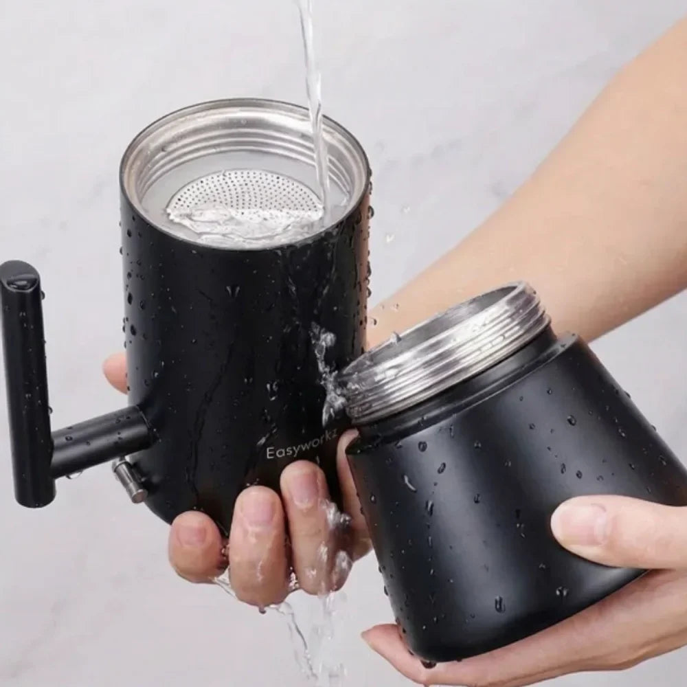 Percolador de café expreso RVS negro 200-500 ml Cafetera compatible con cafetera italiana Mokka Pot Thuis Kantoor