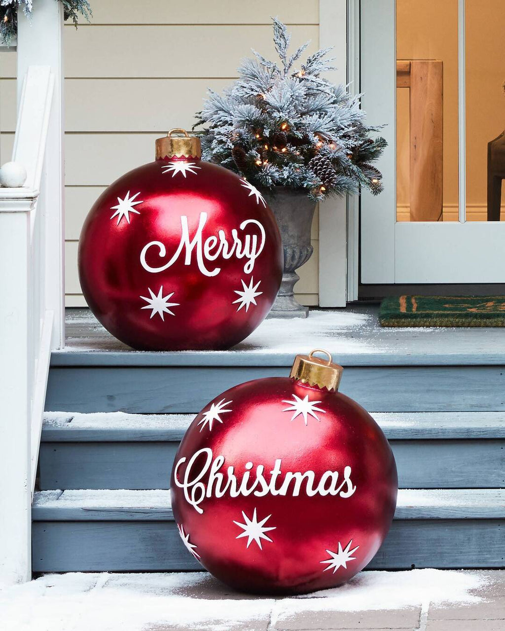 Bola decorativa inflable de Navidad para exterior de PVC