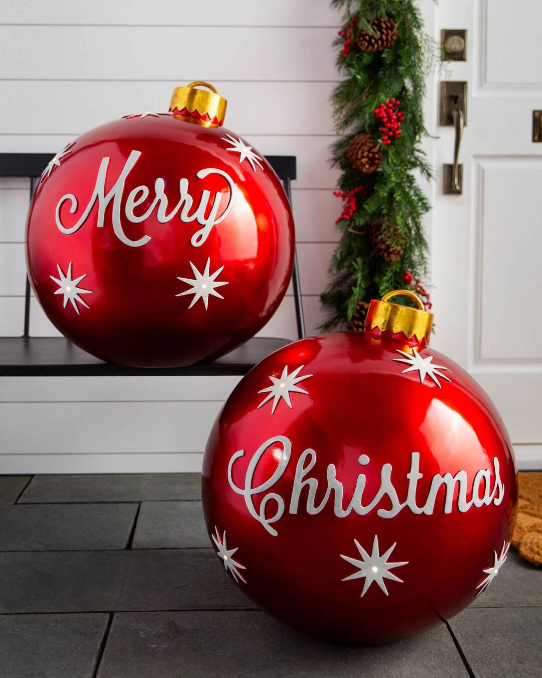 Bola decorativa inflable de Navidad para exterior de PVC