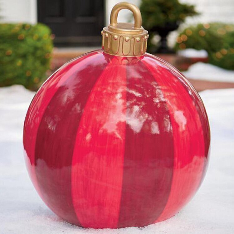 Bola decorativa inflable de Navidad para exterior de PVC
