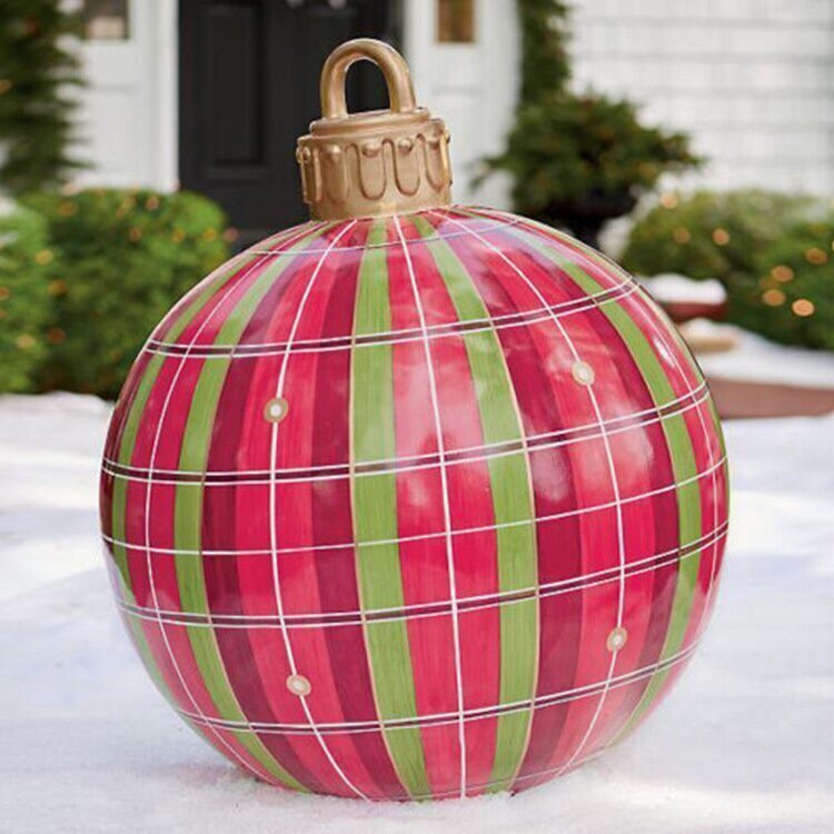 Bola decorativa inflable de Navidad para exterior de PVC