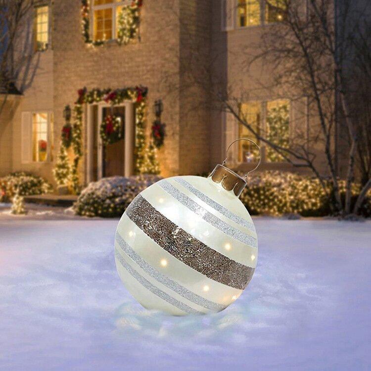 Bola decorativa inflable de Navidad para exterior de PVC