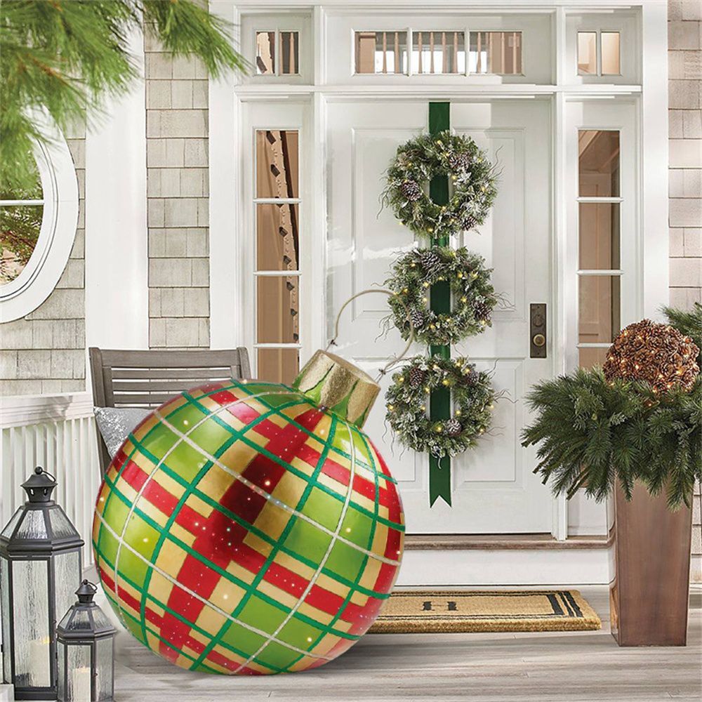 Bola decorativa inflable de Navidad para exterior de PVC