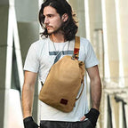 Bolso bandolera de lona impermeable con bolsillo antirrobo – MultiWear
