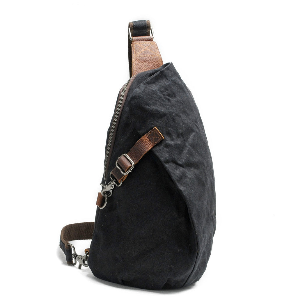 Bolso bandolera de lona impermeable con bolsillo antirrobo – MultiWear