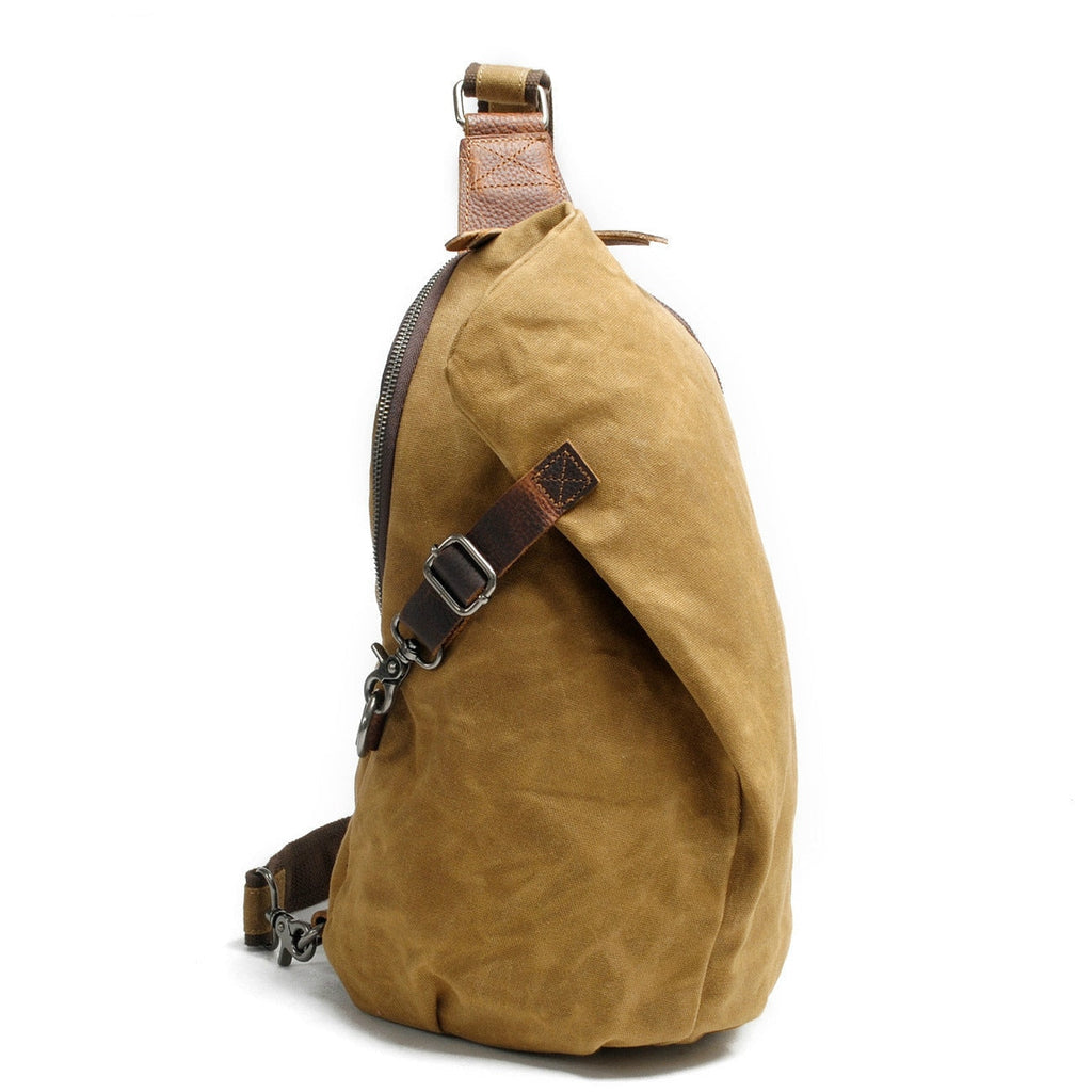 Bolso bandolera de lona impermeable con bolsillo antirrobo – MultiWear